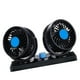 thumbnail image 4 of Ventilador de coche Ventilador eléctrico silencioso con circulación de aire de refrigeración automática de doble cabezal para SUV, camión, vehículo, barco, 12V Scienceny HA003940-01B, 4 of 6