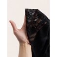 thumbnail image 6 of Black Lace Tiered Ruffle Mini Skirt With Asymmetrical Hem And Safety Shorts, 6 of 6