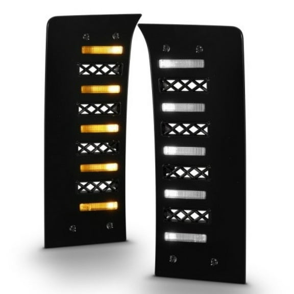 ANZO 22-24 Toyota Tundra (w/Factory LED Refl. OE Bumper) Z-Series Full LED DRL Vent Lights - Pair