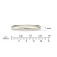 thumbnail image 5 of Women's 10K White Gold 2mm Traditional Plain Wedding Band  (Available Ring Sizes 4-10) Sz 7, 5 of 5