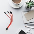 thumbnail image 3 of Micro USB Splitter Cable Multi Charging Cable 4 in 1 Micro USB Charger Cable Adapter Data Sync Charging Cable for Phone, 3 of 8