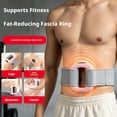 thumbnail image 4 of Multifunctional Full Body Fascia Rings Compact Mini Fascia Rings Massager for Home Gym Use, Ab Machine USB Rechargeable Gear for Abdomen/Arm/Leg 5 Intensity Levels with Massager Function (Pink), 4 of 9