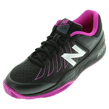 New Balance Women`s 1006 B Width Tennis Shoes Black and Pink ( 8.5 Black and Pink )