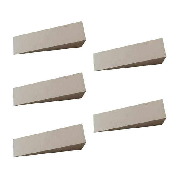 Frcolor Door Stopper Wooden Wedge Wood Wedges Stop Floor Sliding Block