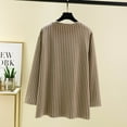 thumbnail image 5 of XuJwPNcy Thermal Shirts for Women Plus Size Loose Crew Neck Base Layer Tops Long Sleeve Winter Warm Casual Pajama Top(Khaki,XX-Large), 5 of 6