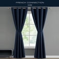 thumbnail image 3 of French Connection Ebony Room Darkening Grommet Window Curtain 2-Panel Sets, 3 of 7