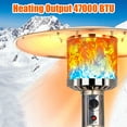 thumbnail image 3 of SESSLIFE 87" High Outdoor Heaters for Patios, 48000 BTU Propane Heater, Brown, TE1269, 3 of 10