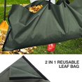 thumbnail image 4 of Leaf Collection Bags, 2 in 1 Reusable Heavy Duty Gardening Bags Garden Waste Storage Bags for Leaf Waste Collection Camping Trash Cans, 4 of 5