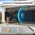 thumbnail image 4 of Garage Door Screen 2 Car 16x7 Ft, Privacy Magnetic Closure Garage Net Screen for Garage & Patio, Keep Tiny Animals Out & Pet Friendly, 20 Mins Quick Install for Home Gym, Porch, Balcony(Black), 4 of 5