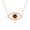 Red::Gold, variant on Yellow Color Evil Eye Pendant with Zircon - Rose Gold Jewelry