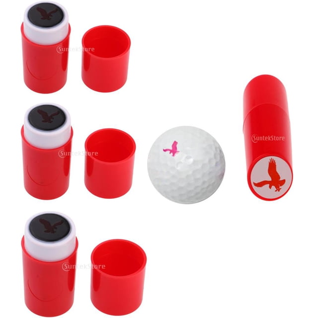 3 uds Colorfast de secado pelota sello estampador r impresión sello águila rojo shamjiam Estampado de la pelota de golf