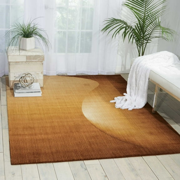 Nourison Radiant Arts Abstract Amber 2'3" x 4' Area Rug, (2x4)