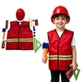 thumbnail image 5 of Kids Halloween Engineer Set Construction Worker Repairman Outfit Boys Girls Role Play Dress Up, 5 of 6