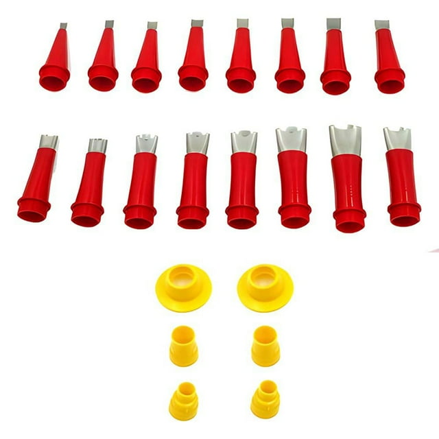 Binwennn Car Pick Set Removable Stainless Steel Caulking Nozzle For Bathroom Kitchen Doors And Windows Reusable Stainless Steel Filling Spray
