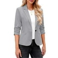 thumbnail image 2 of Blazers for Women Hemlock 3/4 Sleeve Suit Jackets Open Front Business Casual Lightweight Work Suit Outer Wear Womens Blazer, 2 of 7