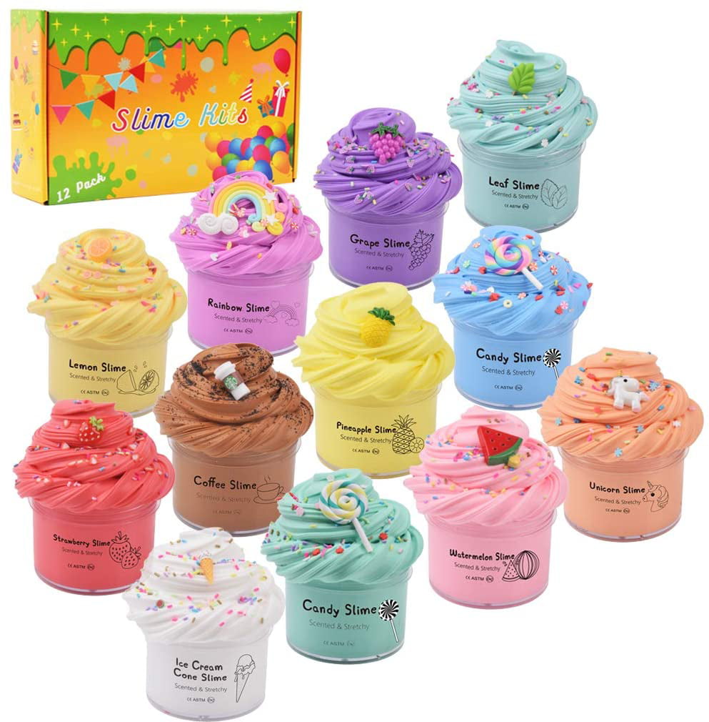 Sweets Butter Slime Set with Sweet Treat Package Bottles of Your Choice 51 Fragrance 2oz x 3