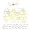 thumbnail image 1 of Household Hanging Jewelry Rack Honeycomb Design Jewelry Earring Display Rack, 1 of 8