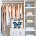 thumbnail image 6 of Foldable Fabric Storage Bin With Handle Collapsible Basket Box Storage With Lid Organizer Flat Design Butterfly, 6 of 7