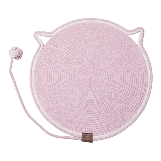 S SERENABLE Cat Scratcher Mat Furniture Protector Grinding Claws Wall Cat Scratching Pad Pink