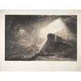 thumbnail image 2 of John Martin 14x12 Gold Ornate Wood Frame and Double Matted Museum Art Print Titled - Joshua Commanding the Sun to Stand Still (1827), 2 of 4