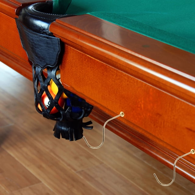 CHICHUMID 2Pcs Elegant Golden Billiard Hook Iron Pool Table Rack for Snooker Cue Organization