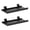 2, variant on Sturdy Metal Slats Wall Shelves Portable Slats Wall Mounted Rack Shelves For Art Display And Organization