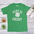 thumbnail image 4 of Mens Here to Paddy T Shirt Funny Saint Patricks Day for Leaf Clover Green Tee Graphic Tees, 4 of 7