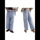 thumbnail image 3 of Pantalones Vaqueros Estilo Barril para Mujer, Informales, Anchos, Elásticos, de Tiro Medio, Estilo Boyfriend, Y2k, Holgados, con Cordón. Azul XXL, 3 of 8
