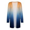 thumbnail image 4 of Vedolay Women Sweater Solid Long Sleeve Open Front Long Cardigan Blue,S, 4 of 4
