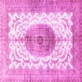 thumbnail image 1 of Ahgly Company Indoor Square Medallion Pink Traditional Area Rugs, 3' Square, 1 of 4