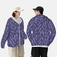 thumbnail image 6 of Xecao Lavender Flowers for Sun Shirt-A lightweight, hoodie-style long-sleeve UV protection garment designed for other outdoor activities., 6 of 9
