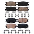 thumbnail image 5 of Detroit Axle - Brake Pads Kit for Chevy Equinox GMC Terrain 2010 2011 2012 2013 2014 2015 2016 2017, 4 Front & Rear Ceramic Brake Pads Replacement, 5 of 7