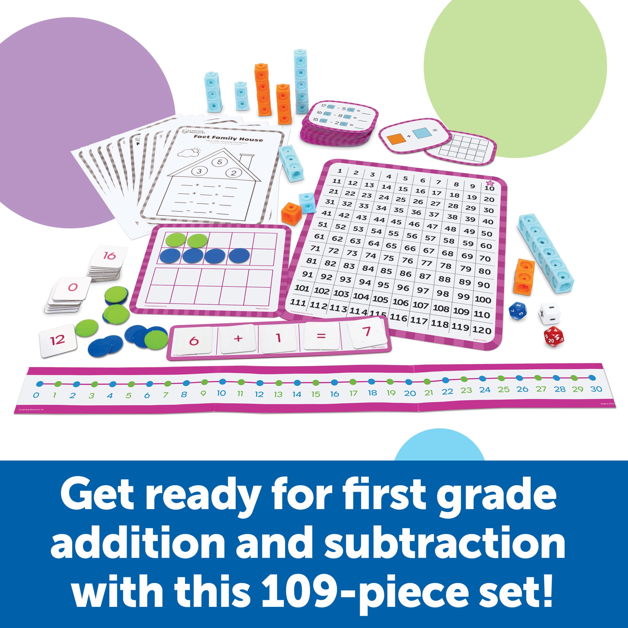 Learning Resources Skill Builders! 1st Grade Addition And Subtraction, Classroom Supplies, Homeschool Curriculum, Ages 6 +