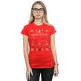 thumbnail image 2 of Harry Potter Womens Christmas Pattern Cotton T-Shirt, 2 of 3