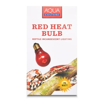 Aqua Culture Red Heat Incandescent Bulb, 75 Watts
