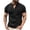 Black, variant on IYTR Mens Workout Shirts Casual Button Crewneck Tee Shirts Summer Fashion Solid Color Short Sleeve T Shirts Comfy Lightweight Athletic Shirts with Pocket Blue XXL