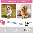 thumbnail image 2 of Correa retráctil para perros, correa extensible de 5 m con mango antideslizante, correa retráctil antienredos para perros pequeños y medianos de hasta 20 kg (rosa), 2 of 5