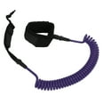 thumbnail image 4 of Surfboard Leg Rope, Flexible Adjustable Ankle Cuffs 7mm 10 Feet Lightweight Surfing Foot Rope  For Shortboards For Women Purple, 4 of 8