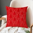 thumbnail image 5 of Christmas Pillow Cover - Red Green White Christmas Tree Pattern Pillow Cushion Cases for Christmas Winter Holiday Decorations Throw Pillow Covers for Couch Sofa Home Farmhouse, 5 of 6