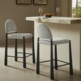 thumbnail image 2 of Counter Stool Chair, Brown, Fabric, Metal, Bar Pub Cafe Bistro Dining Kitchen Hospitality Restaurant, Modern Contemporary, HB37836, 2 of 10