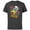 Charcoal, variant on Disney Donald Duck Retro 1980s Birthday Chillin’ - Short Sleeve Cotton T-Shirt for Adults - Customized-Black