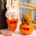 thumbnail image 4 of Cute Cartoon Animal Feeding Toy Set, Simulated Stress Toy Food Feeding Home Gift Game, Relief, 4 of 8