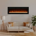 thumbnail image 3 of Electric Fire Place Heater for the Wall Mount, Living Room by Naomi Home - Black-Color:12 Flame Colors,Size:50 inches, 3 of 10