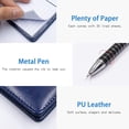 thumbnail image 4 of Mini Bloc-Notes de Poche avec Stylo Carnet Mini Portable en Cuir Fournitures de Bureau École, 4 of 4