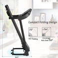 thumbnail image 6 of Folding Treadmill,2 in 1 Under Desk Treadmill,Walking Compact Treadmill,with Audio Speakers and Incline Adjuster,Running Machine for Home/Gym/Office, 6 of 7