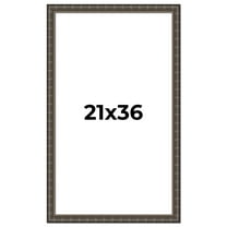 21x36 Frame Black Bamboo Solid Wood Picture Frame Width 1.5 Inches | Interior Frame Depth 0.5