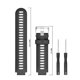 thumbnail image 5 of Correa de reloj de silicona para Garmin Forerunner 735XT 620 630 (negro + gris) Likrtyny Para estrenar, 5 of 6