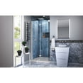 thumbnail image 2 of DreamLine Aqua Fold 36 in. D x 36 in. W x 74 3/4 in. H Frameless Bi-Fold Shower Door in Chrome with Biscuit Acrylic Base Kit, 2 of 12