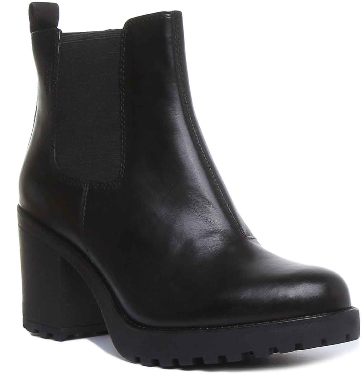 Politibetjent Held og lykke eksil Vagabond Grace Women's Block Heel Slip On Leather Chelsea Boot In Black  Size 5 - Walmart.com