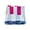 01 Blue+ Pink, variant on CutiePlusU Cotton Striped Knee High Socks Extra Long Thigh High Stripe Socks Daily Wear Cosplay for Woman 2 pairs Pack